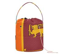 GuoChe Sac de voyage portable pour tricot avec drapeau national du Sri Lanka