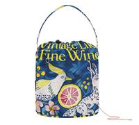 GuoChe Sac fourre-tout de rangement avec trous style Henri - Style vintage - Style Henri - Coloré - Pour crochet et outils de crochet