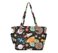 GuoChe Sac fourre-tout utilitaire pour infirmière, voyage, travail avec plusieurs poches, planète