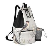 GuoChe Sacs à cordon de serrage pour homme avec poche pour bouteille d'eau - Étanche