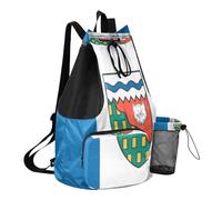 GuoChe Sacs à cordon de serrage pour homme - Sac de camping d'été avec poche pour bouteille d'eau - Sacs étanches, Drapeau des Territoires du Nord-Ouest, One Size