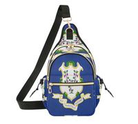 GuoChe Sacs latéraux convertibles pour femmes, sac décontracté pour voyage, rendez-vous galant, Drapeau de l'État du Connecticut, One Size, Coloré