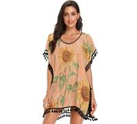 GuoChe Safari Sunflowers Cache-maillot de bain pour femme, Tournesols Safari, Taille S