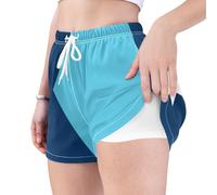 GuoChe Short de course taille haute respirant avec poches pour l'exercice, Drapeau de l'État du Minnesota, XX-Large