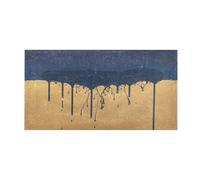 GuoChe Tapis de couloir lavable et antidérapant pour chambre à coucher, 99 x 50,8 cm, bleu marine qui coule et les gouttes d'eau