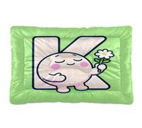 GuoChe Tapis de lit lavable motif lettre K art paisible dessin animé tapis antidérapant doux confortable pour chiens moyens/grands 91,4 x 61 cm