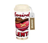 GuoChe Tasse à café de voyage Howdy Cowboy avec couvercles en acier inoxydable pour boissons chaudes et froides 500 ml