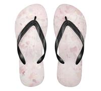 GuoChe Tongs en caoutchouc pour homme pour la natation en plein air, la randonnée, les voyages et les vacances, Imprimé léopard en feuille d'or rose fusionnant leurs formes, X-Large