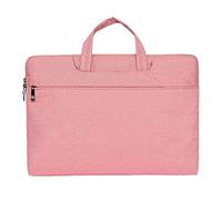 GUOCU 11-15.6 Pouces Housse avec Poignée pour Ordinateur Portable Sacoche Pochette PC en Toile de Protection Ordinateur pour Macbook Pro Retina/Dell/HP/Lenovo/Sony,Rose,14"(36X25X3cm)