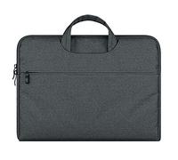 GUOCU 11-15.6 Pouces Housse avec Poignée pour Ordinateur Portable Sacoche Pochette PC en Toile de Protection Ordinateur pour Macbook Pro Retina/Dell/HP/Lenovo/Sony,Gris Foncé,13"(33X23X3cm)