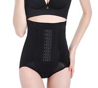 GUOCU Culotte Gainante Panty Minceur Gaine Amincissante Ventre Plat Serre Taille Panty Gainant Lingerie Sculptante Confortable et Respirant après Grossesse Noir L