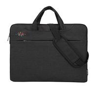 GUOCU Homme Sacoche Sac à Bandoulière Sac à Main Housse Serviette pour Ordinateur Portable Tablette，Noir,15.6"(40X31X3cm)