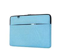GUOCU Housse Compatible avec 11-15.6 Pouces Laptop, Laptop Sleeve Néoprène Hydrofuge Sac avec Petite Pochette，Bleu,14"(27X37X2cm)