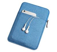 GUOCU Housse Compatible avec 9.7-11 Pouces iPad Pro, iPad Air 3 10.5 2019, Surface Go 2018, iPad 1/2/3/4, Laptop Sleeve Polyester Verticale Hydrofuge Sac，Lac Bleu,10.5"(22.5X28X1.5cm)