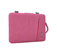GUOCU Housse pour iPad et Ordinateur Portable, Serviette Sacoche étanche Compatible avec Macbook Air/Pro, MacBook Pro, Surface Pro, Surface Laptop，Rose,15"(41X28.5X3cm)