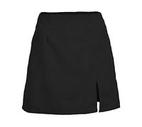 GUOCU Jupe Courte pour Femmes avec Fermeture Éclair Mini Jupe en Velours Côtelé Couleur Unie Taille Haute Jupe Moulante Zippée Jupe Courte en Velours Côtelé Rétro Printemps Automne Hiver XXL