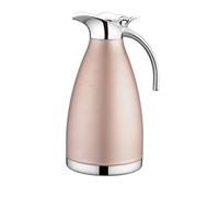GUOCU Pichet Isotherme Cafetière Isotherme en Acier Inoxydable Thermos café - Double Usage Chaud et Froid,Or Rose,2 L（24 Hours Insulation）