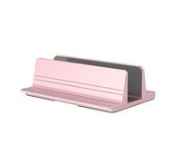 GUOCU Support Ordinateur Portable, Support Ajustable pour Macbook/Notebook, Claviers, PC, Smarthphone Dock Stand Vertical en Alliage d'Aluminium ，Rose,15X9.5X4.6cm