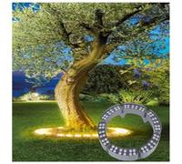 GUODDM Anneau Lumineux LED 12 W pour Arbre - Éclairage De Jardin Paysager, Projecteur LED 24/220 V, Éclairage Coloré Étanche IP65, Spot LED D'extérieur pour Arbre(Warm White,5PCS(12W-24V))