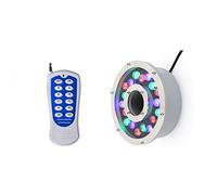 GUODDM Anneau Lumineux LED for Fontaine sous-Marine, Éclairage RGB À Changement De Couleur, Télécommande, Étanche, IP68, for Éclairage De Jardin(12w(24V))