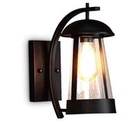 GUODDM Applique Murale Étanche De Style Nordique Créatif pour Extérieur, en Fer Simple, Douille E27, Idéale pour Éclairer Une Cour Ou Un Porche