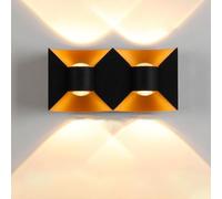 GUODDM Applique Murale Extérieure Étanche, Luminaire Décoratif LED Moderne Et Simple en Forme d'arc, Applique Résistante À La Pluie pour Couloir, Balcon, Cour, Jardin Ou Garage