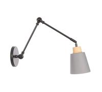 GUODDM Applique Murale Industrielle Vintage E27, Lampe Murale Rétro À Bras Articulé Réglable, Luminaire De Chevet Style Ferme, Spot LED Décoratif en Fer, Applique Murale Intérieure Câblée(C)