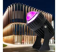 GUODDM Applique Murale LED - Projecteur Rotatif Longue Portée, AC 85-265 V, Faisceau Étroit, Éclairage Mural D'extérieur Étanche IP65, Éclairage Paysager(Warm White,10w(85-265v))