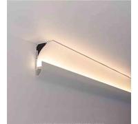 GUODDM Bandeaux LED pour Éclairage Indirect, Profilés en Aluminium pour Éclairage vers Le Haut Et vers Le Bas, Montage Au Plafond, Idéaux pour Le Salon, La Chambre Et Le Couloir(Small,1m-24v)