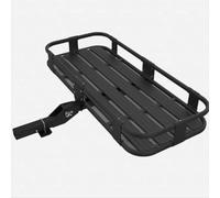GUODDM Cadre Arrière Amovible, Alliage d'acier Et D'aluminium Pliable, Support De Chargement sur Attelage De Remorque, Arrière Pliable avec Rails Latéraux Hauts(100 * 50 * 15CM)