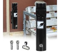 GUODDM Cendrier Mural Extérieur en Acier Inoxydable Brossé, Idéal pour Une Utilisation en Extérieur (Bureaux, Restaurants, Bars)(Black)