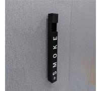 GUODDM Cendrier Mural Verrouillable en Métal, Cendrier D'extérieur pour Cigarettes Et Cigares, en Acier Inoxydable Résistant Au Vent Et À La Pluie(C)