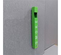 GUODDM Cendrier Mural Verrouillable en Métal, Cendrier D'extérieur pour Cigarettes Et Cigares, en Acier Inoxydable Résistant Au Vent Et À La Pluie(A)