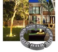 GUODDM Éclairage d'arbre Coloré De Jardin Extérieur Étanche De 12 W, Anneau Lumineux LED pour Câlin d'arbre, Projecteur LED 111-240 V(Green)