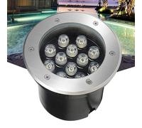 GUODDM Éclairage LED Submersible pour Bassin - Lampe sous-Marine pour Piscine, Spot LED Encastrable D'extérieur Basse Tension 24 V, Projecteur sous-Marin RGB Étanche IP68(Green,15W(12v))