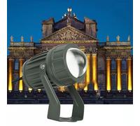 GUODDM Éclairage Paysager - Applique Murale D'extérieur À LED AC85-265 V, Projecteur À Faisceau Étroit Étanche IP67, Support Réglable À 180°(Black,10W)