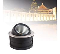 GUODDM Éclairage Paysager LED Encastré Au Sol, Luminaires Extérieurs Enterrés, Spot Extérieur Encastré AC 220 V, Projecteur/Faisceau Lumineux LED Étanche IP6(Red,15w)
