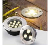 GUODDM Éclairage Paysager, Projecteurs LED D'extérieur Encastrés Au Sol, Spots Ultra-Minces 24 V CC, Étanches IP67, pour L'éclairage Mural des Places Et Parcs(Blue,36w)