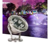 GUODDM Éclairage Submersible pour Piscine - Projecteur À Faisceau LED, Éclairage Paysager pour Bassin en Acier Inoxydable AC12 V, Projecteurs Étanches IP68(Yellow,3W(AC12v))