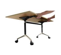 GUODDM Ensemble De 3 Tables De Conférence Pliables, Table De Formation Mobile À roulettes, Table De Réunion Roulante À Plateau Rabattable for Bureau, Salle De Réunion, Salle De Classe