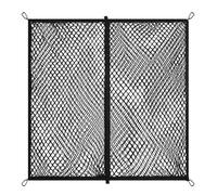 GUODDM Filet De Rangement Double pour Coffre - Filet De Fixation pour Bagages, Haute Élasticité, Mailles Fines 1"x1", avec 6 Mousquetons Métalliques, en Nylon Extensible(120 * 120cm)