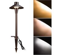 GUODDM Lampe De Jardin en Forme De Champignon, Éclairage De Chemin Paysager, Éclairage Extérieur Étanche À Encastrer dans Le Sol, en Aluminium Orb pour Allée, Cour Et Jardin(White,7W(AC85-265V))