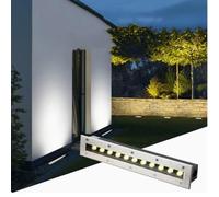 GUODDM Lampe De Jardin Enterrée - Spot LED Encastré D'extérieur, Éclairage Souterrain Linéaire Rectangulaire, Éclairage De Couloir Étanche IP67, Éclairage D'escalier(Yellow,85-245V(36W))