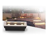 GUODDM Lampe De Jardin Rectangulaire Enterrée - Spot LED Extérieur Encastrable - Spot Encastré Au Sol, Lampadaire Étanche IP67 220 V(Warm White,220V(6W))