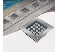 GUODDM Lampe De Paysage À LED Au Sol, Spots D'extérieur Enterrés, Mini Lampes LED sous-Marines pour Bassin Basse Tension AC 12 V, Projecteur Encastré À Angle De Faisceau De 30 ° Étanche IP68(RGB,12w)