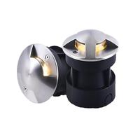 GUODDM Lampe De Sol LED 3 W, Éclairage D'extérieur À Émission Latérale, Lampe Décorative De Jardin Étanche IP67, Spot Encastré Basse Tension AC 220 V(White,Two Sided)