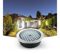 GUODDM Lampe De Sol LED pour Paysage, Lampadaire LED Basse Tension AC85-265 V, Spots D'extérieur Enterrés, Spot LED Encastré Étanche IP67, Éclairage De Pelouse Rond(Red,15W)