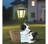 GUODDM Lampe Décorative en Résine - Pot De Fleurs Solaire Hexagonal, Éclairage De Pelouse, Éclairage De Camping Lumineux pour Jardin Animalier, pour Patio, Cour, Pelouse, Allée