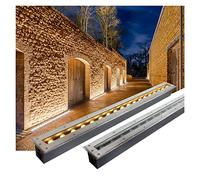 GUODDM Lampe Jardin Enterré - Faisceau De Lumière LED Projecteurs, 110V-220V Spot LED Encastrable Exterieur, IP67 Étanche Éclairage D'allée De Plancher Lumières, for D'escalier Marche(Green,6W)