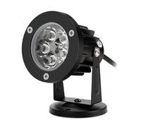 GUODDM Lot De 1 Ou 2 Projecteurs LED pour Arbres, 5 W, Étanches IP65, Réglables, pour Jardin, Terrasse, Pelouse, Éclairage Extérieur avec Socle(Yellow,1PCS-5w(AC24v))